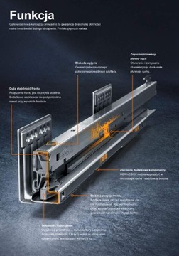 Ящик BLUM Merivobox 450 M серый грузоподъемность = 40 кг,