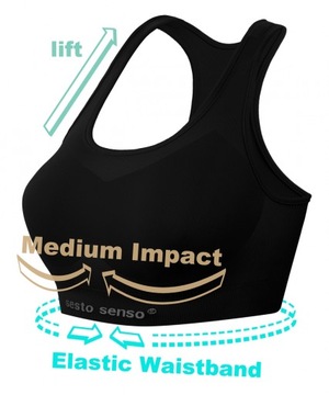 [Sesto Senso] Бесшовный спортивный топ для бега [XXS/XS]