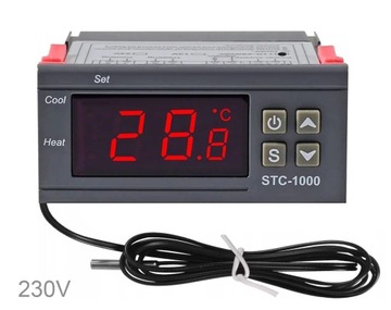 Regulator temperatury Sterownik Termostat STC-1000 -50°C – 99°C 230V AC