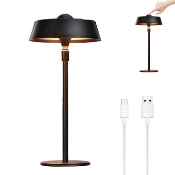 LAMPKA STOŁOWA LED DOTYKOWA BEZPRZEWODOWA WODOODPORNY DO SYPIALNI 5200mAh
