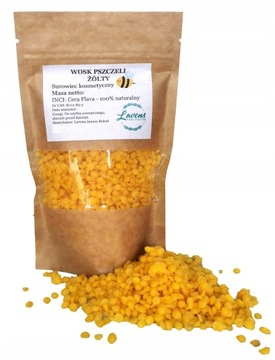 Wosk Pszczeli Żółty Kosmetyczny Płatkowany 100g