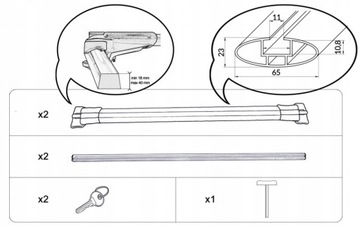 Багажник AGURI VW Golf VII Alltrack 14-