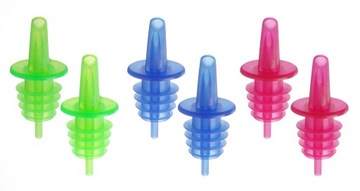 Nalewak - zestaw 6 szt., Bar up, 2 niebieskie, 2 czerwone, 2 zielone, 6 szt