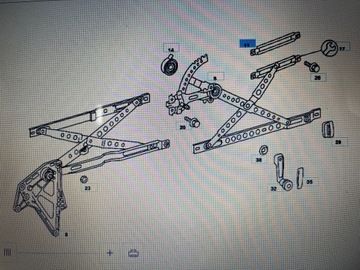 MERCEDES W123 НАПРАВЛЯЮЩАЯ ОКНА ОРИГИНАЛ НОВАЯ