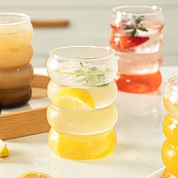 Szklanki 350ml Bubble 4 szt do kawy latte long drinków zestaw 4szt w pudełk