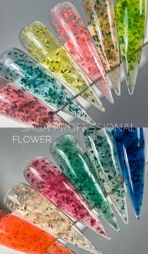 SAGA Professional Flower Gel 09, 5 мл гель с цветами