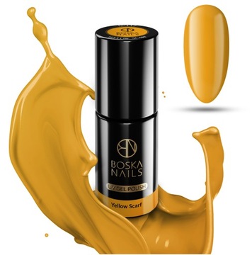 LAKIER HYBRYDOWY ŻÓŁTY BOSKA NAILS UV/LED 6 ML