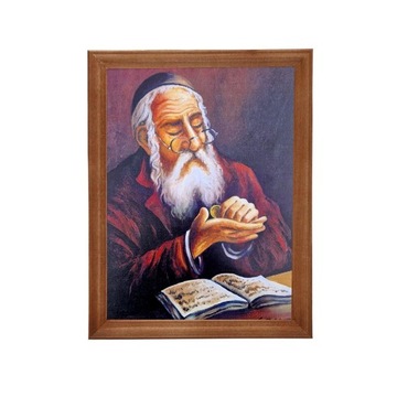 OBRAZEK OBRAZ Z ŻYDEM ŻYD 24x18cm