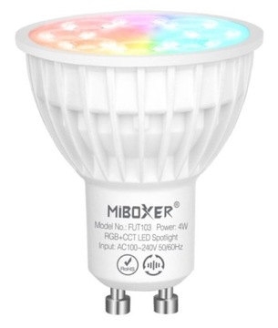 ŻARÓWKA GU10 SMART LED RGB+CCT WIFI MILIGHT 230V FUT103