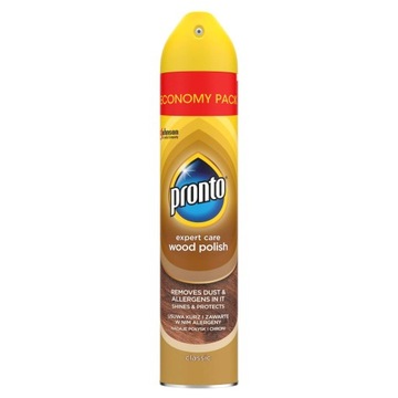 SPRAY DO MEBLI DREWNIANYCH PRONTO CZYSZCZENIE I PIELĘGNACJA DREWNA 300ML