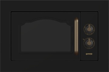 Комплект Gorenje black RETRO Духовой шкаф + газовая варочная панель + вытяжка + микроволновая печь