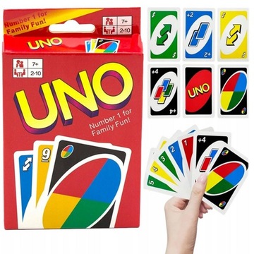 Игральные карты Uno, семейная игра-головоломка