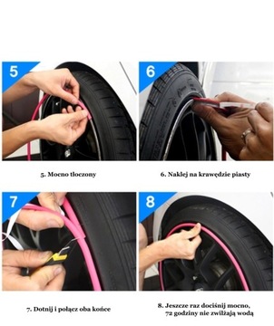 ДЕКОРАТИВНАЯ ПОЛОСКА ГИБКАЯ АВТОМОБИЛЬНАЯ СТУПИЦА 8М