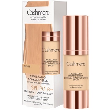 Cashmere DD Nawilżający podkład z kwasem hialuronowym SPF 30 Beige