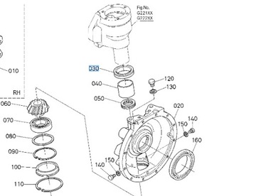 Уплотнение поворотного кулака Kubota GX, M6001 3375043363