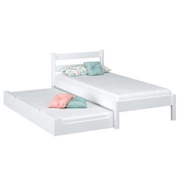 Łóżko pojedyncze z szufladą na materac N01 120x180