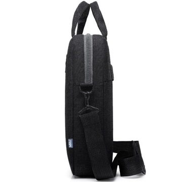 СУМКА ДЛЯ НОУТБУКА 15,6-ДЮЙМОВАЯ БИЗНЕС-ЧЕРНАЯ ВМЕСТИМАЯ ЛЕГКАЯ СУМКА НА НАРЕМЕННО