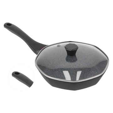 Ośmiokątny kształt patelni nieprzywierająca