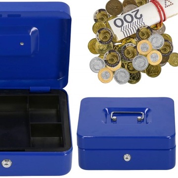 МЕТАЛЛИЧЕСКАЯ КАССЕТА ДЛЯ ДЕНЕЖНЫХ БАНКНОТ МОНЕТЫ СЕЙФ КАССЕТА ДЛЯ КЛЮЧЕЙ