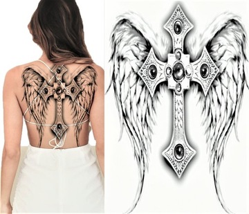 TATTOOLAND TATUAŻ ZMYWALNY TYMCZASOWY DAMSKI PLECY