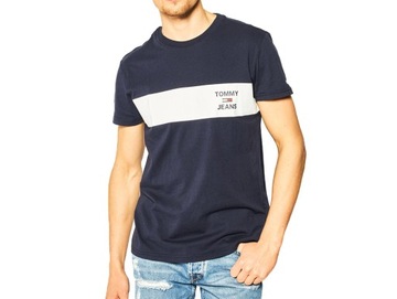 Koszulka męska Tommy Jeans Chest DM0DM07858-CBK