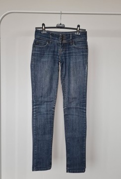 KLASYCZNE GRANATOWE JEANSY RURKI TALLY WEIJL XS 34