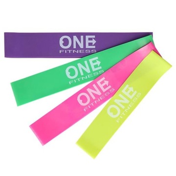 ZESTAW 4 GUM OPOROWYCH DO ĆWICZ FITNESS TAŚMY ONE