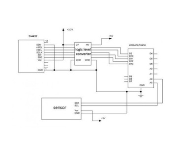 Радиомодуль SI4432 433 МГц 1км 1000м для Arduino