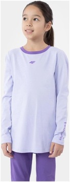 LONGSLEEVE 4F DZIEWCZĘCY GŁADKI - FIOLETOWY r. 164