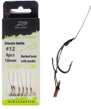 Haki teflonowe 12 Method Feeder Push Stop przypon