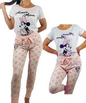 Piżama Damska Myszka Minnie Mouse T-shirte XL