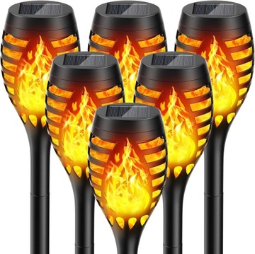 ОГРОМНЫЙ СОЛНЕЧНЫЙ СВЕТОДИОДНЫЙ ФОНАРЬ XXL ДЛЯ САДОВОГО ПЛАМЕНИ С ЭФФЕКТОМ ОГНЯ 77 СМ