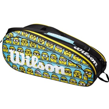 Torba tenisowa Wilson Minions 2.0 Team 6PK niebiesko-żółto-czarna tenisowa