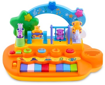 ПИАНО ДЛЯ ДЕТЕЙ ИНТЕРАКТИВНАЯ РАЗВИВАЮЩАЯ ИГРУШКА СВЕТОДИОДНЫЕ ОРГАНЫ