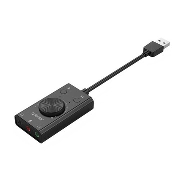 Звуковая карта USB, регулятор громкости Orico