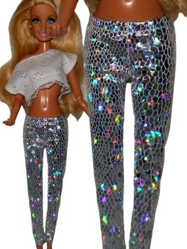 Ubranka dla lalek - Getry błyszczące