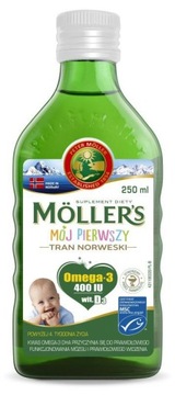 Mollers Mój pierwszy tran norweski powyżej 4 tygodnia życia 250 ml