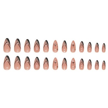 Искусственные ногти нагнетающие клей 24 шт.