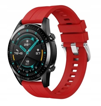 PASEK SILIKONOWY DO HUAWEI WATCH GT / GT 2 RED