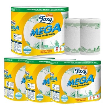 Foxy mega długi ręcznik papierowy 4 sztuki KUCHENNY