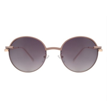 КРУГЛЫЕ СЕРЕБРЯНЫЕ ОЧКИ С СОЛНЦЕЗАЩИТНОЙ КРЫШКОЙ