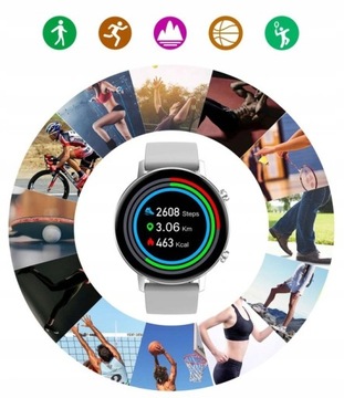 SMARTWATCH ROZMOWY CIŚNIENIOMIERZ SMS Zegarek PL