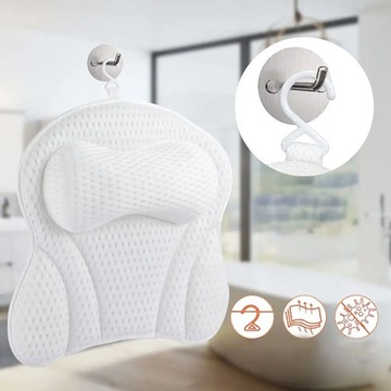 РАССЛАБЛЯЮЩАЯ ПОДУШКА ДЛЯ ВАННЫ, ПОДГОЛОВНИК, 6 ПРИСОСОК