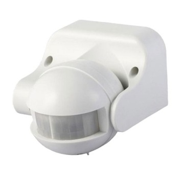 Czujnik ruchu i zmierzchu do led 180st biały IP44
