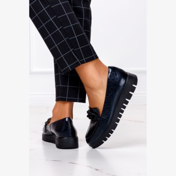 ТУФЛИ ЖЕНСКИЕ, ЦЕПОЧКА, КОЖА, ПЛАТФОРМА, МОДНЫЕ, размер 40