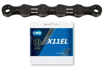 Łańcuch rowerowy KMC X11EL czarny + spinka