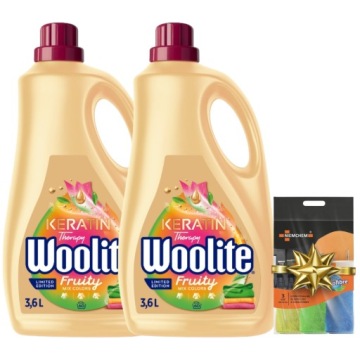 Woolite Засіб для прання Кольорів Fruity 2x3,6 л 120 прань + У подарунок