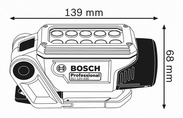 Аккумуляторная лампа GLI 12V-330 06014A0000 BOSCH