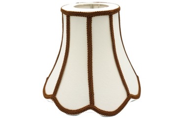 Klosz Abażur Retro Roma Ecru/Brąz 10x18x17 cm
