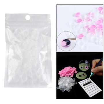 100 шт. Стаканчики с клеем для наращивания ресниц.